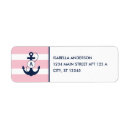 Search for blue stripe return address labels Pink