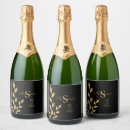 Search for gold leaf wine labels Black