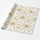 Search for white and gold wrapping paper Geometric