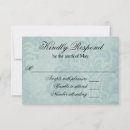 Search for damask rsvp cards Blue