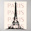 Search for minimalist travel posters Paris