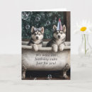 Search for siberian husky dog birthday cards Cute
