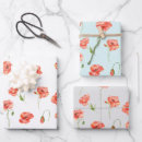 Search for red floral wrapping paper Poppies