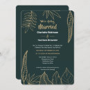 Search for rounded emerald green and gold wedding invitations Floral