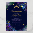 Search for rainbow quinceanera invitations Gold