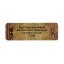 Search for leather return address labels Vintage