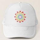 Search for love pattern hats Heart