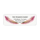 Search for peacock wedding return address labels Feather