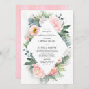 Search for blush pink rehearsal dinner invitations Modern