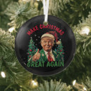 Search for trump christmas tree decorations Santa