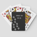 Search for dog paw print playing cards Black