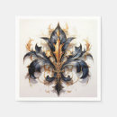 Search for fleur de lis napkins Gold