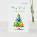 Search for rainbow christmas cards Gold foil