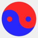 Search for mystical symbols stickers Blue