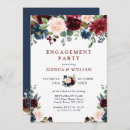 Search for navy blue blush engagement party invitations Watercolor
