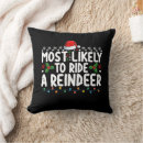 Search for christmas reindeer cushions Santa