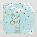 Search for gold star baby shower invitations Celestial
