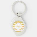 Search for yellow and white key rings For her