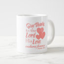 Search for give thanks to the lord mugs God