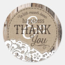 Search for western country wedding stickers Thank you