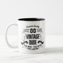Search for vintage age mugs Over the hill
