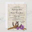 Search for old western wedding invitations Horseshoes