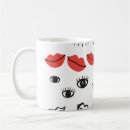 Search for lips pattern mugs Illustration