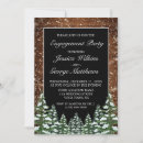 Search for rustic winter engagement party invitations Trees