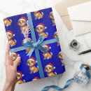 Search for cartoon christmas wrapping paper Santa