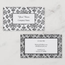 Search for damask script business cards Vintage