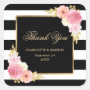 Search for black white stripes wedding stickers Elegant