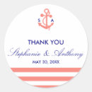 Search for navy and pink wedding stickers White