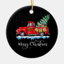 Search for old truck christmas tree decorations Vintage