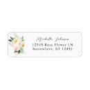 Search for yellow floral return address labels Modern