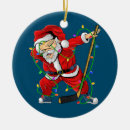 Search for santa hockey christmas decor Dabbing santa claus