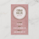 Search for torn business cards Retro