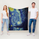 Search for vincent van gogh blankets Blue