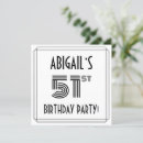 Search for 51st birthday invitations Elegant