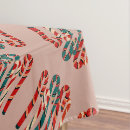 Search for retro christmas tablecloths Candy cane