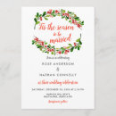 Search for tis the season to be married invitations Festive