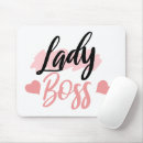 Search for lady boss mousepads Motivational