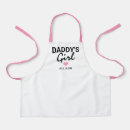 Search for father and daughter aprons Typography