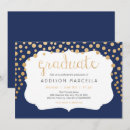 Search for confetti graduation invitations Blue