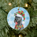 Search for schnauzer christmas tree decorations Snowflakes