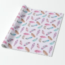 Search for feathers wrapping paper Boho