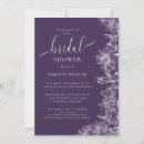 Search for eggplant bridal shower invitations Purple