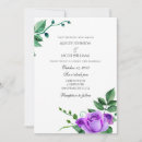 Search for purple rose wedding invitations Flowers
