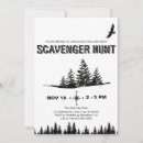 Search for scavenger hunt invitations Camping