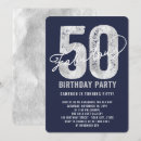 Search for silver 50th birthday invitations Stylish