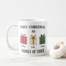 Search for family first mugs Family of three